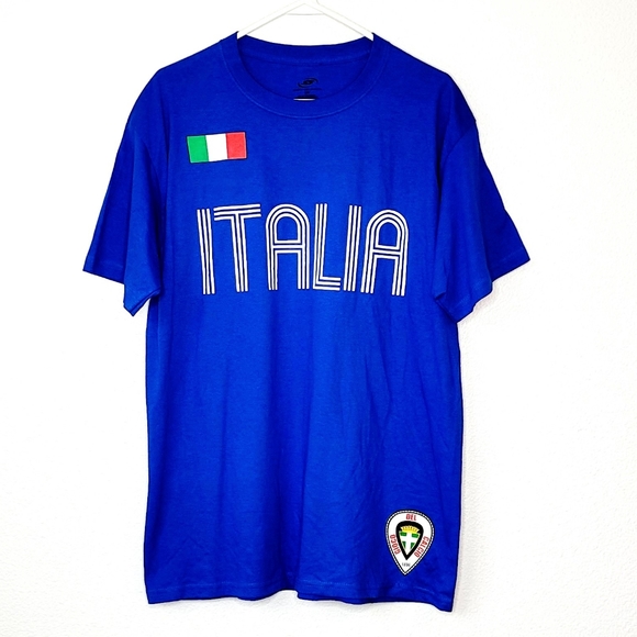 simply for sports Other - Italia Simply For Sports Gioco Del Calcio T-Shirt Blue Short Sleeve Size L
